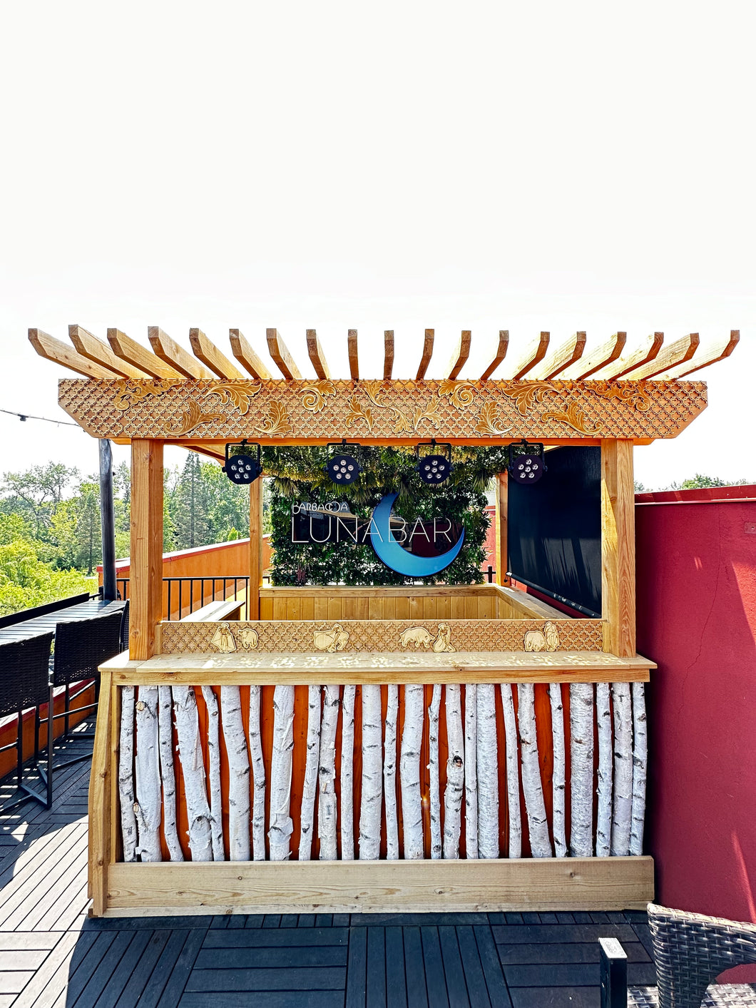 Barbacoa Grill DJ Booth Decor Three Tier